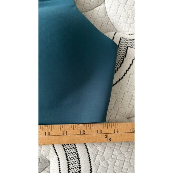 Duluth Trading Co High Impact Bonded Zip Front Sports Bra Size 8 Teal Blue - Picture 12 of 12